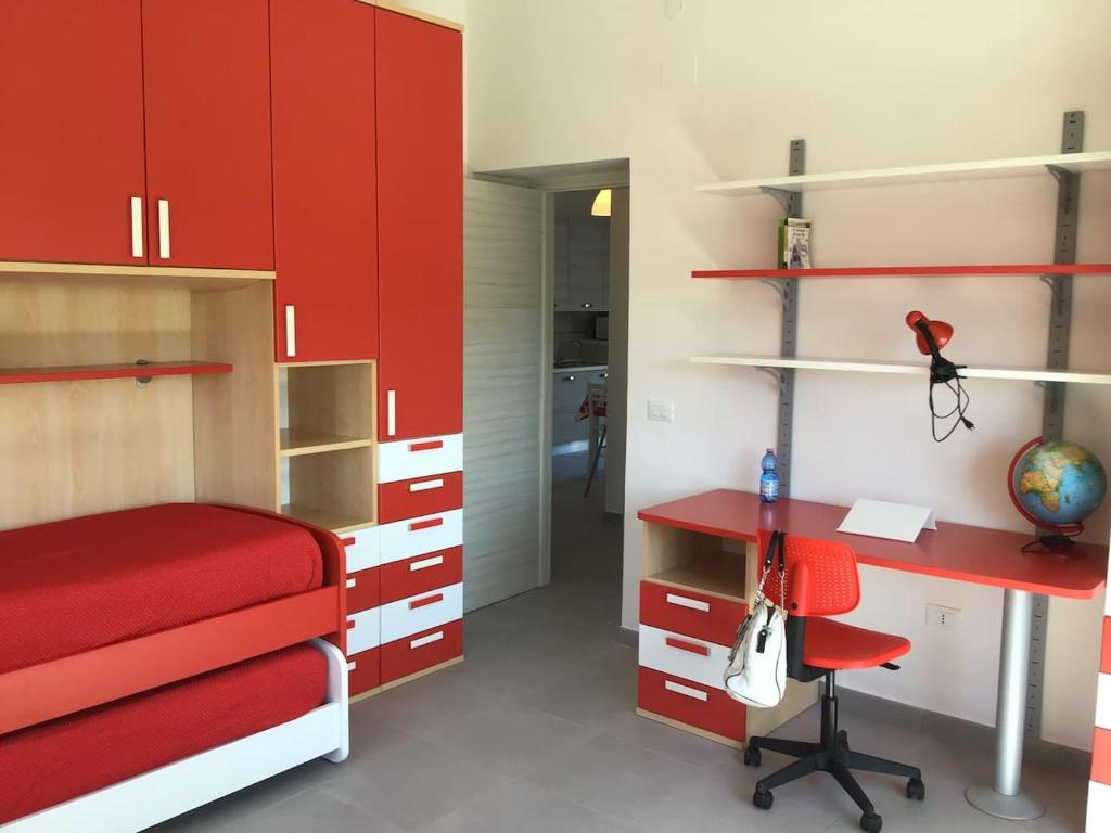 Postel nebo postele na pokoji v ubytování MELOGRANO