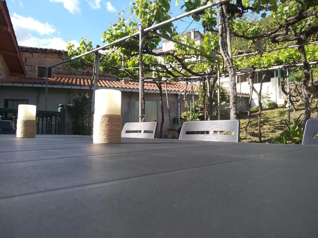 Balkon lub taras w obiekcie Casa en Viñoas (Ribeira Sacra)
