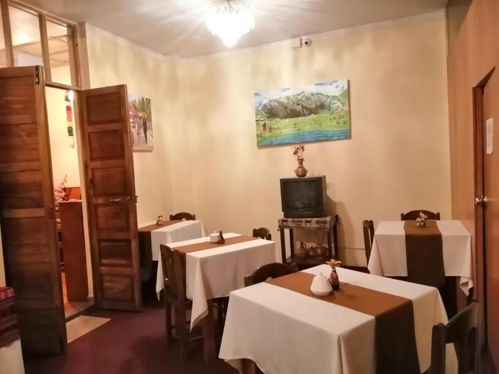 Posezení v ubytování Huaytusive Inn Hotel
