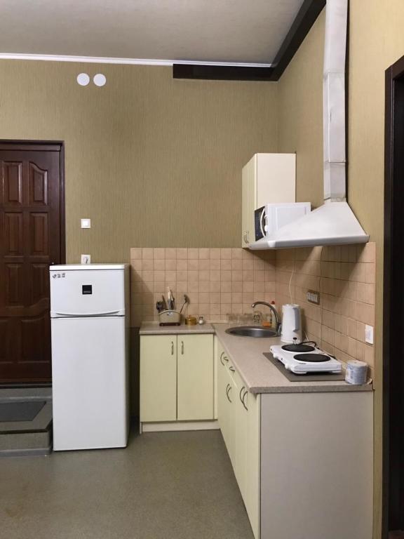 Kuchyň nebo kuchyňský kout v ubytování Moskovs'kyi Avenue 41