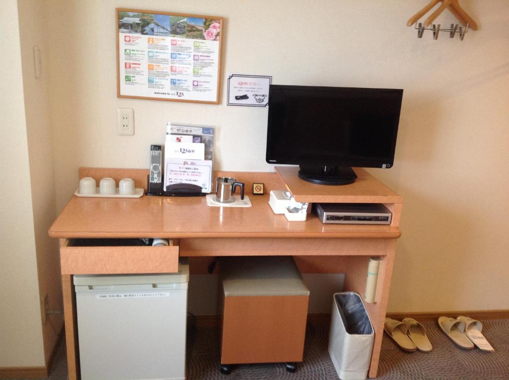 Köök või kööginurk majutusasutuses Hotel 1-2-3 Shimada