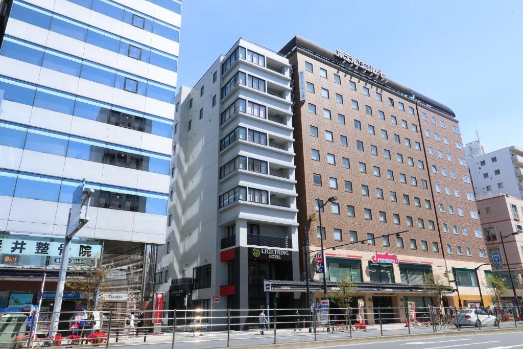 The building in which the capsule hotel is located