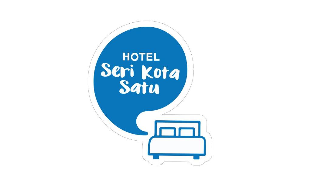 une bulle de parole avec une valise et les mots que l'hôtel envoie au sauna korea dans l'établissement HOTEL SERI KOTA SATU, à Kota Tinggi