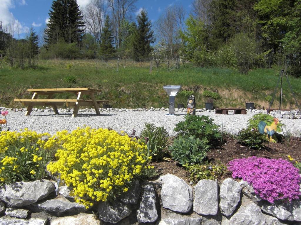 Zahrada ubytování Ferienwohnung am Rosengarten