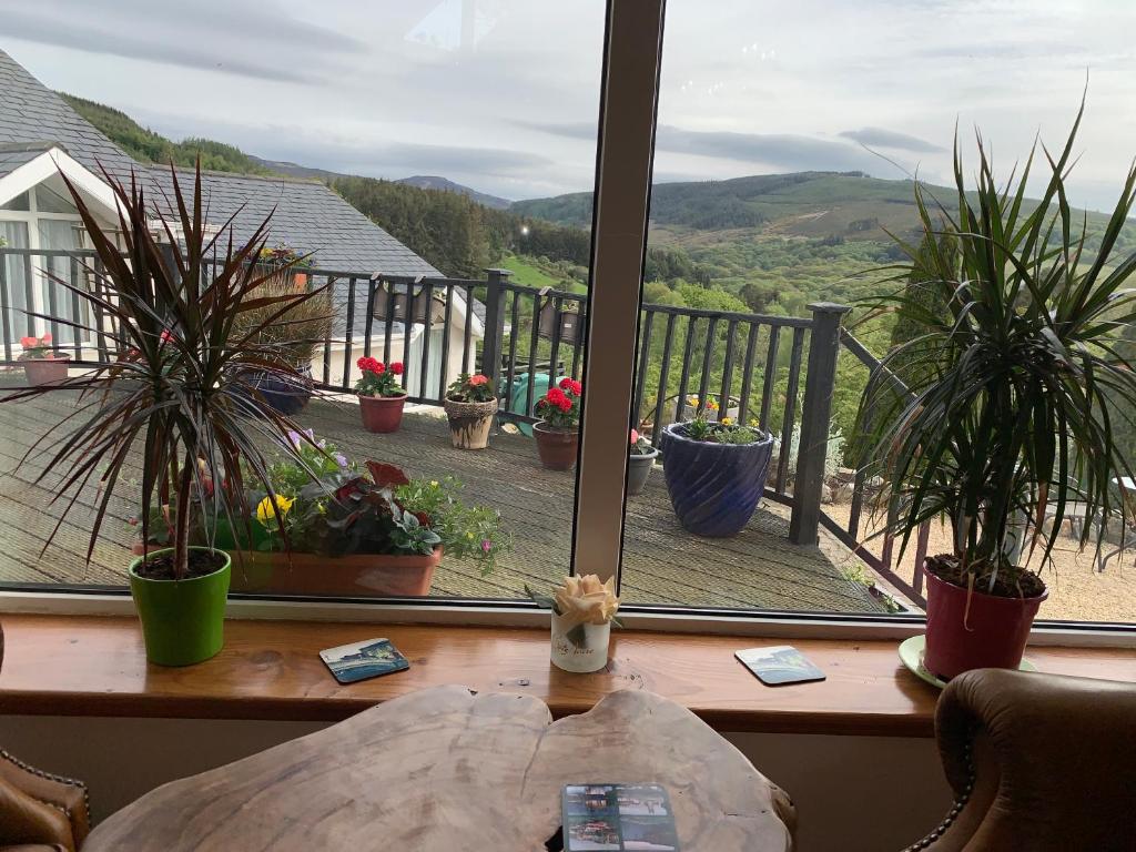 Nespecifikovaný výhled na hory nebo výhled na hory při pohledu z bed and breakfast