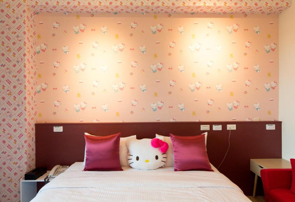 Postel nebo postele na pokoji v ubytování Sky Young Homestay