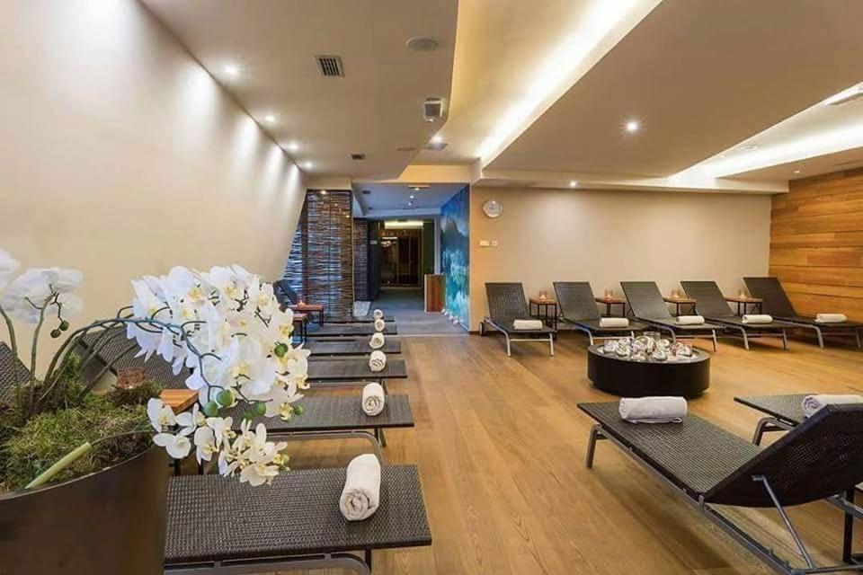Predel za sedenje v nastanitvi Hotel Alpina