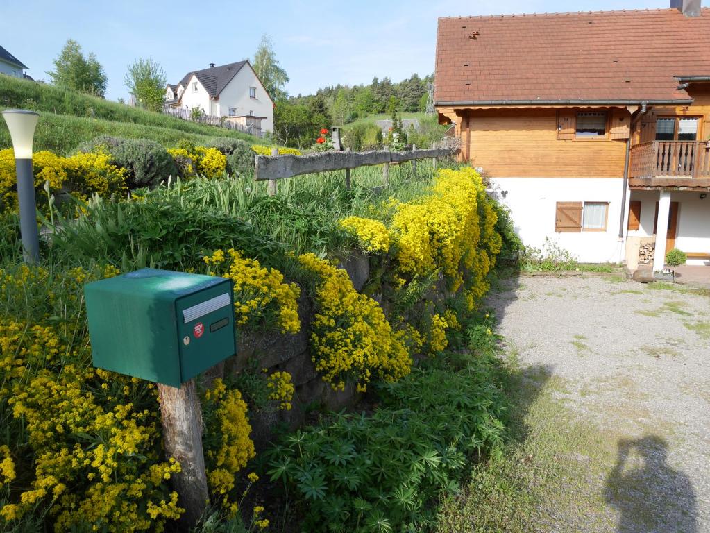 Zahrada ubytování gite au coin du feu à 25mn de Colmar au calme avec jardin clos