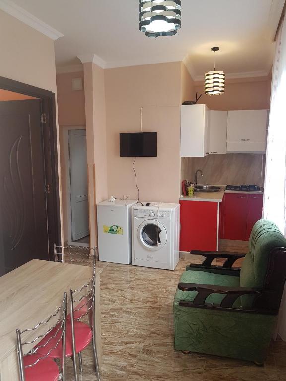 Kuchyň nebo kuchyňský kout v ubytování Apartment Nodmax