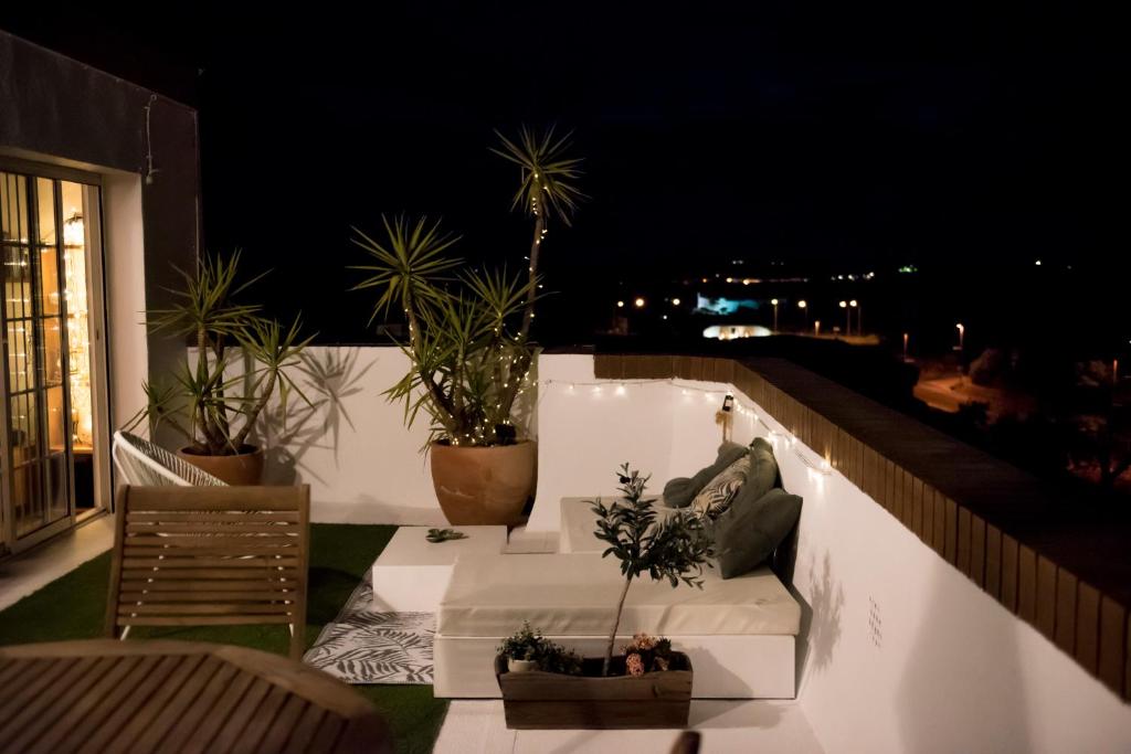 Posezení v ubytování Apartamento Atico-Spa