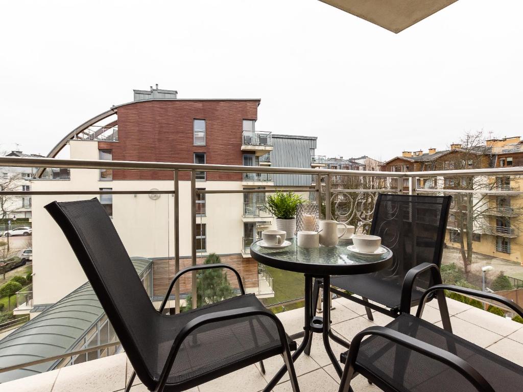 Balkón nebo terasa v ubytování VacationClub – Avangard Resort Apartament 23