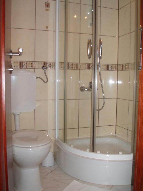 Koupelna v ubytování Hotel Jezero