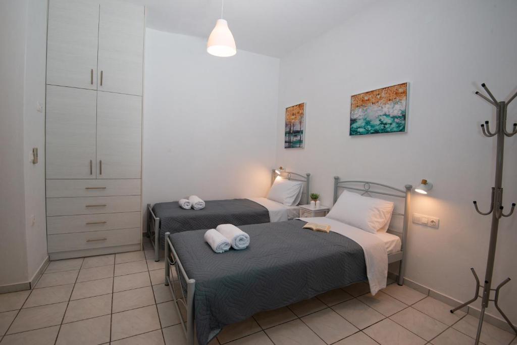 Posteľ alebo postele v izbe v ubytovaní Salty Alley seaside apartment