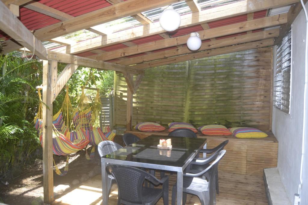 Patio nebo venkovní prostory v ubytování an eol caraibes