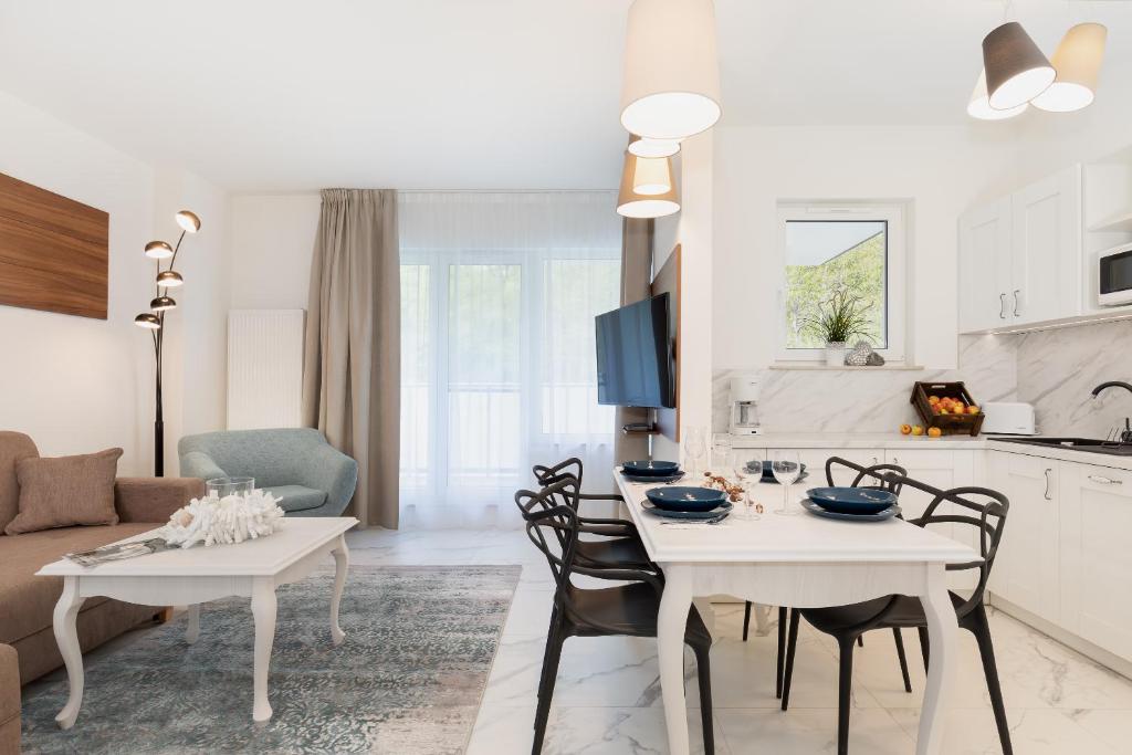Kuchyň nebo kuchyňský kout v ubytování Aquamarina Onyx Marina Invest