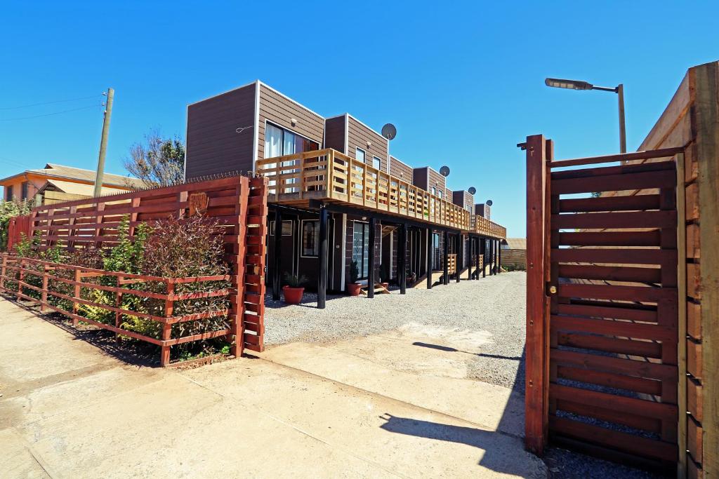 O edifício onde o aparthotel está situado