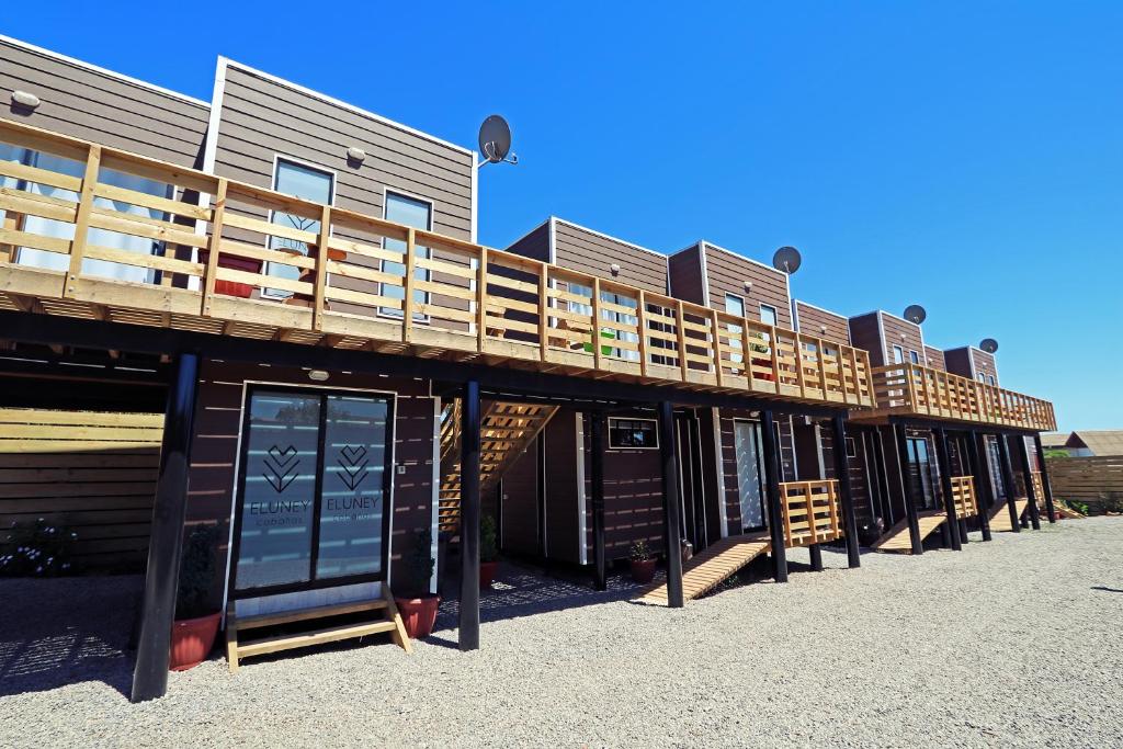 O edifício onde o aparthotel está situado