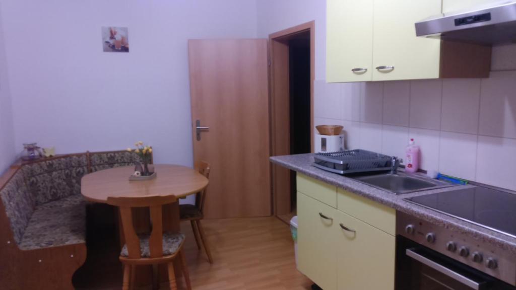 Kuchyň nebo kuchyňský kout v ubytování Giesis Wohlfühloase