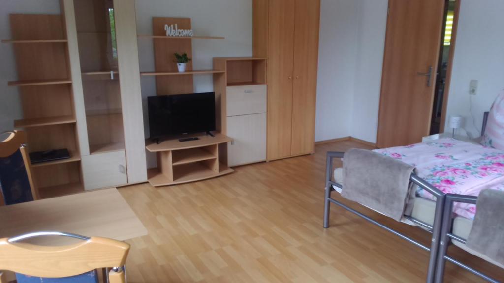 TV a/nebo společenská místnost v ubytování Giesis Wohlfühloase