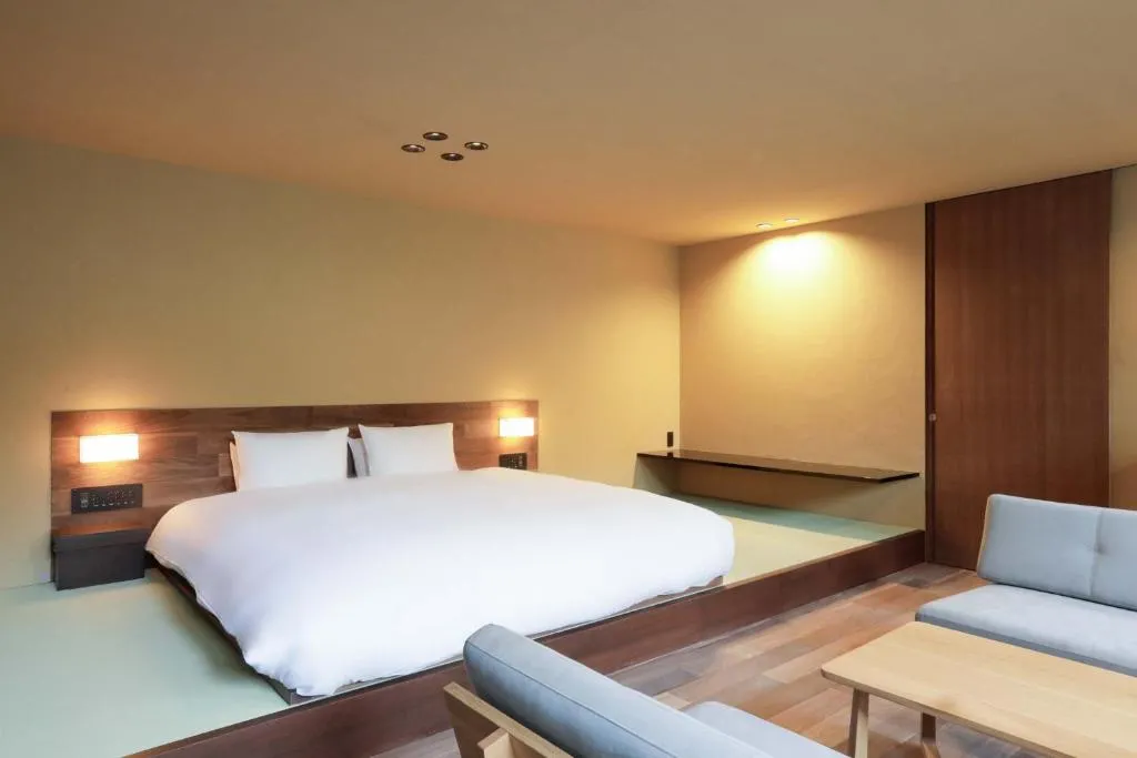 Deluxe King Room with Tatami Area and Open Air Bath (with Garden View)(Annex)