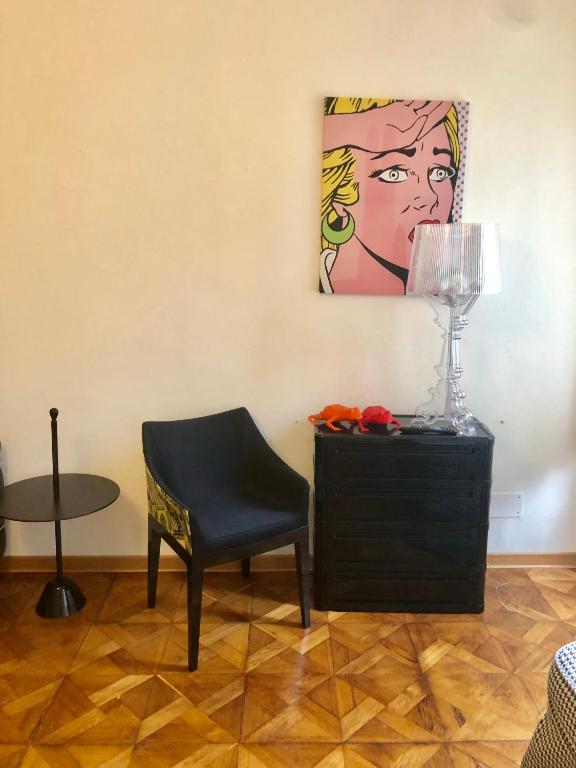 Posedenie v ubytovaní Alla Scalinata del Teatro Rossetti parcheggio