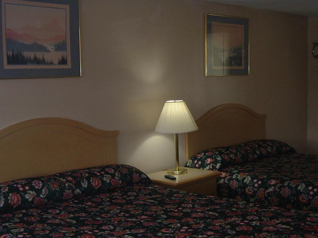 Postel nebo postele na pokoji v ubytování Fels Three Crown Motel