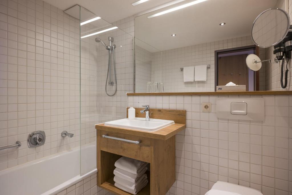 Koupelna v ubytování Hotel Andreas Hofer