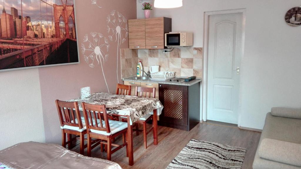 Kuchyňa alebo kuchynka v ubytovaní Sunshine apartman