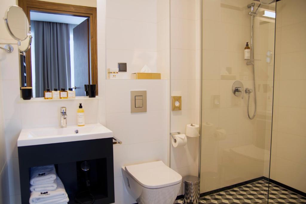 Koupelna v ubytování IBB Hotel Gdańsk