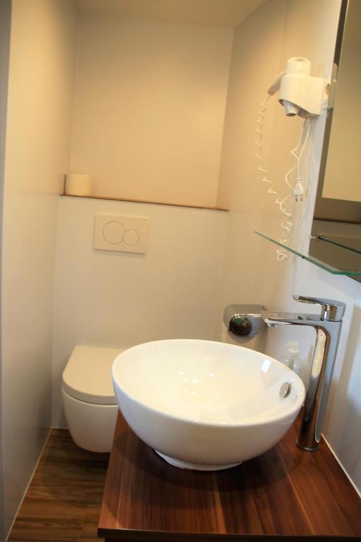 Koupelna v ubytování Hotel Wahlmüller