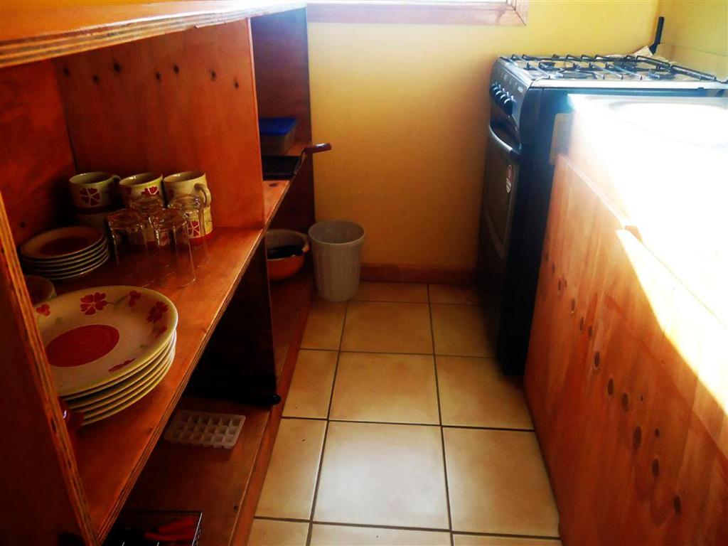 Kuchyň nebo kuchyňský kout v ubytování Cabañas Peretei