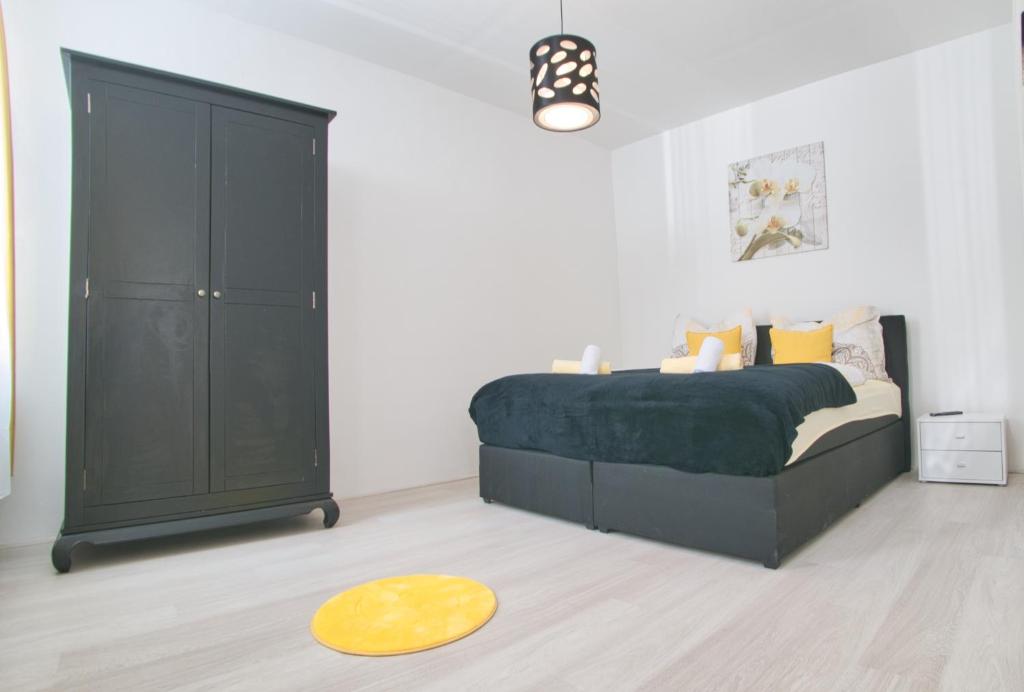 Posteľ alebo postele v izbe v ubytovaní Niko Apartment Vienna