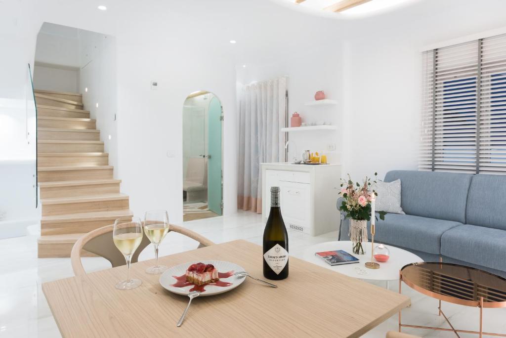 Posezení v ubytování Emfasis Luxury Villa