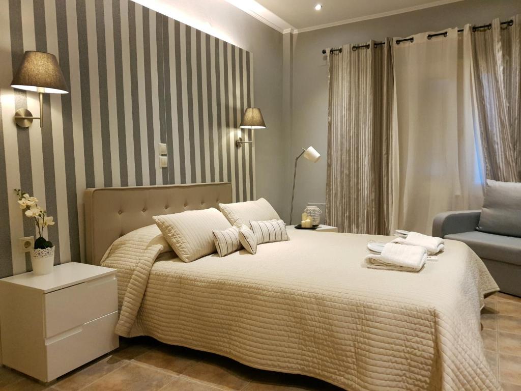 
Krevet ili kreveti u jedinici u okviru objekta Kaloudis Studios & Apartments
