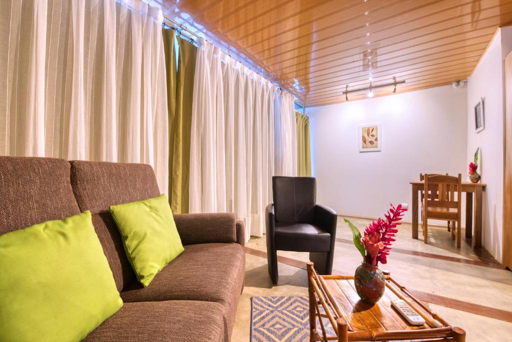 Posezení v ubytování CariPro Apartments