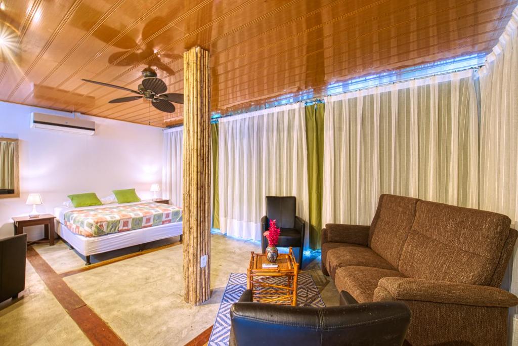 Posezení v ubytování CariPro Apartments