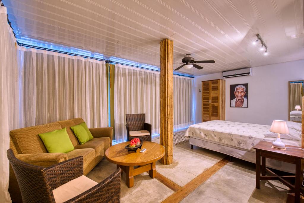 Posezení v ubytování CariPro Apartments