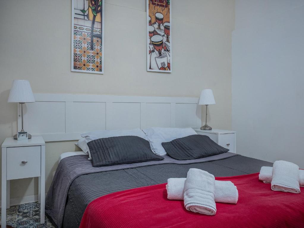 Postel nebo postele na pokoji v ubytování Valletta Ajkla Mansion