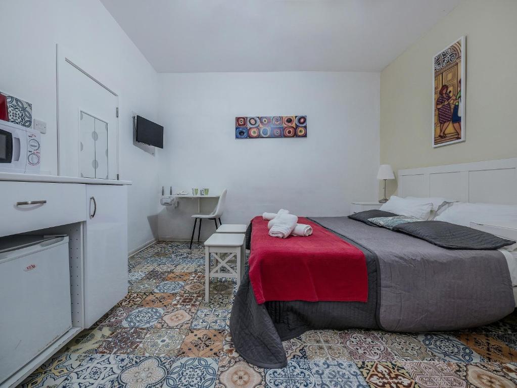 Kuchyň nebo kuchyňský kout v ubytování Valletta Ajkla Mansion