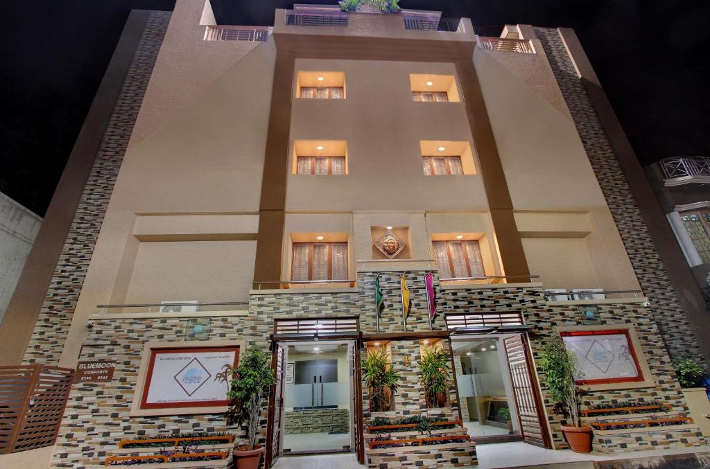 a rendering of the front of a building at Bluemoon Comforts in Bangalore