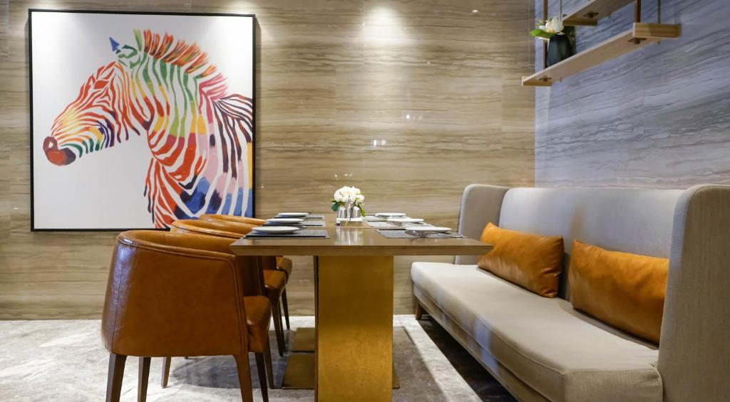 Posezení v ubytování Paco Hotel Datang Metro Guangzhou