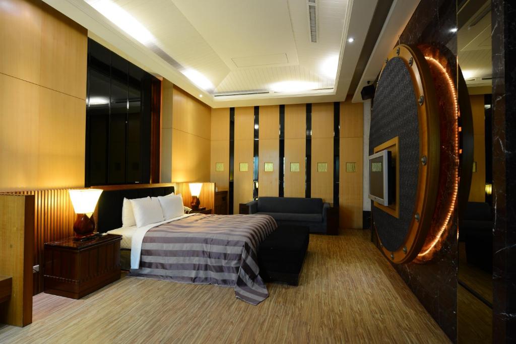 Postel nebo postele na pokoji v ubytování Shantis Motel