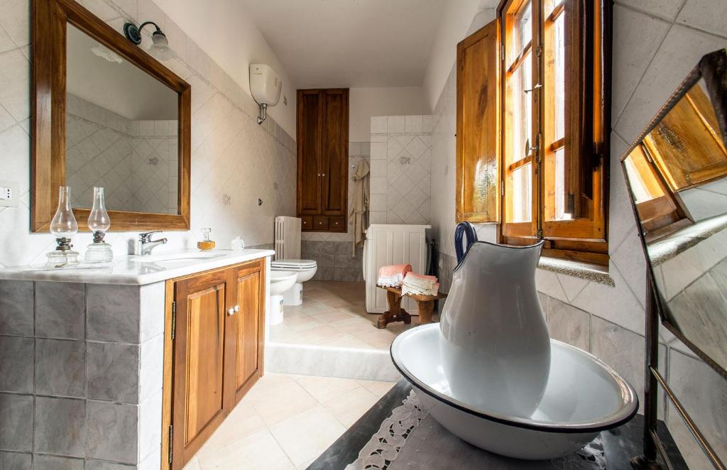Koupelna v ubytování A casa di Irma e Nilo