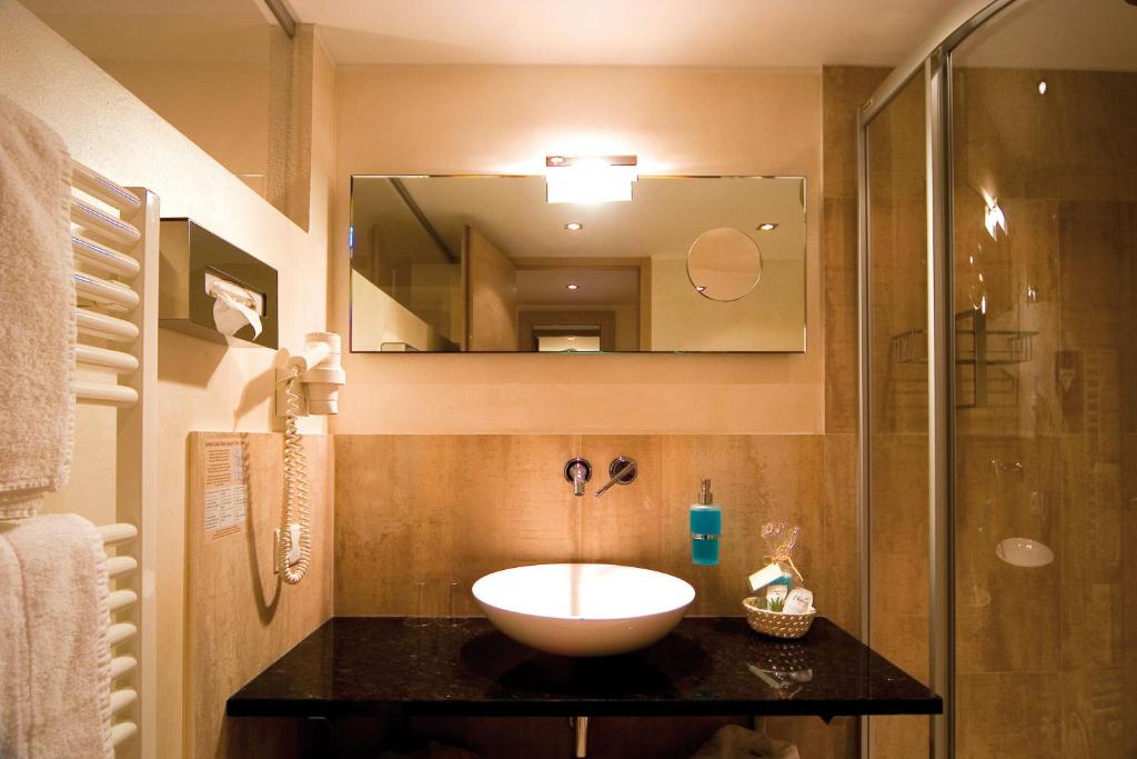 Koupelna v ubytování Hotel Rita