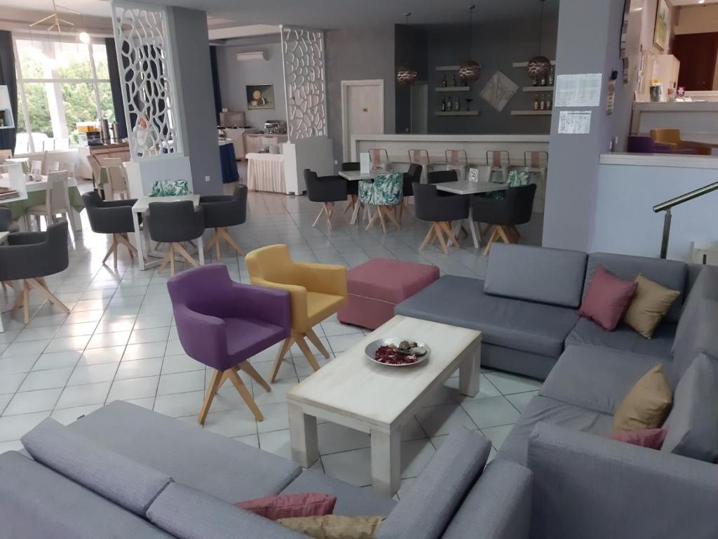 Kuchyň nebo kuchyňský kout v ubytování Hotel Aethria