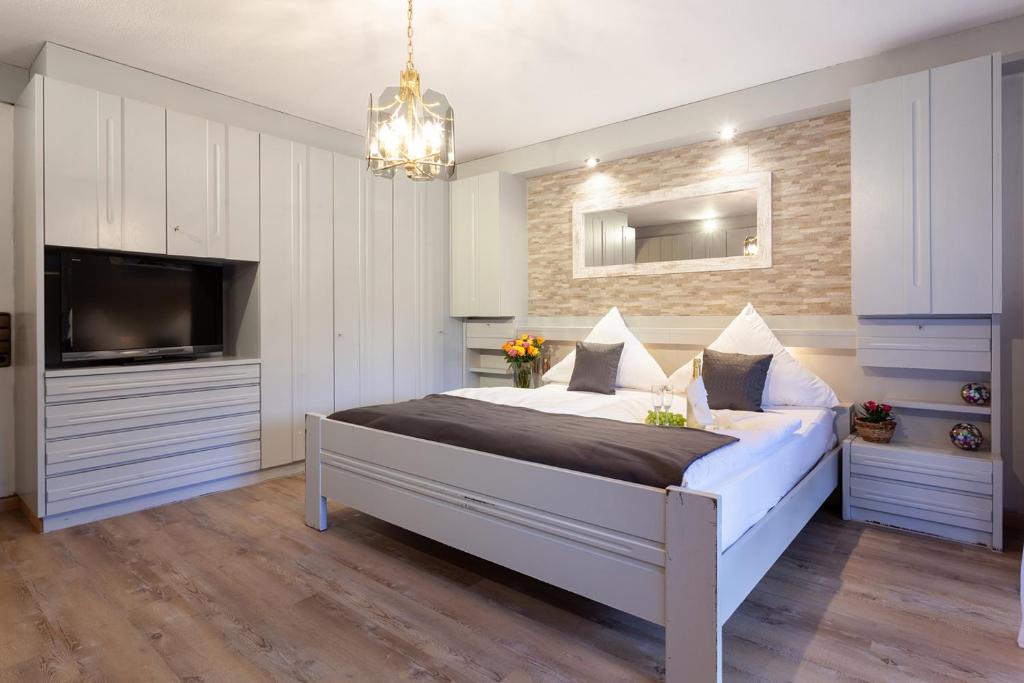 TV a/nebo společenská místnost v ubytování Hotel Petra