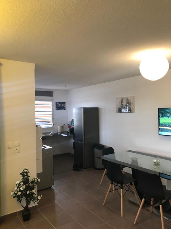 TV a/nebo společenská místnost v ubytování Appartement résidentiel