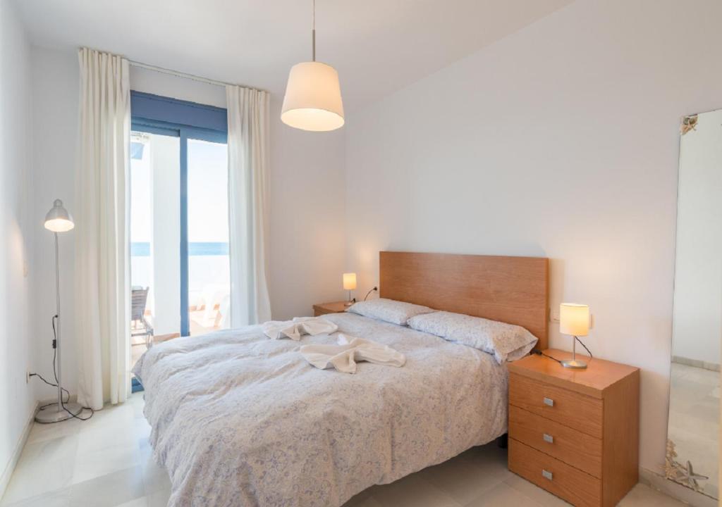 Postel nebo postele na pokoji v ubytování Apartamentos Varadero Sea View