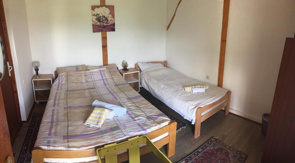 Postel nebo postele na pokoji v ubytování Hacijenda Gane