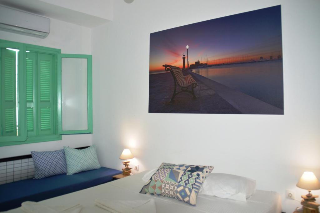 Postel nebo postele na pokoji v ubytování Galanopetra RHODES GREECE